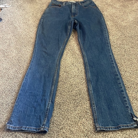 Abercrombie and fitch the slim straight leg dark wash Jean 25 - Picture 2 of 4